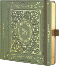 Diario a Puntini, Quaderno a Griglia per Donne E Uomini, Diario in Pelle Rigida,