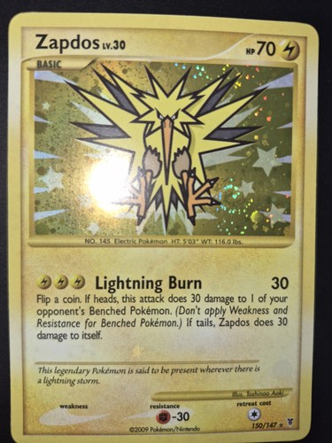 Carte pokémon zapdos 150 - pokémon, 150/147
