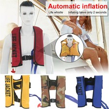 Giubbotto salvagente gonfiabile adulto giubbotto nuoto deriva vela surf aiuto sopravvivenza