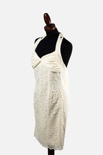 Magia by Anticoli Cream Lace Halter Dress TG44