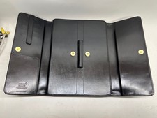 Montblanc 30530 cartella conferenza in pelle nera Germania con scatola guanti quasi come nuova