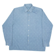 Camicia Da Uomo Blu A Fiori