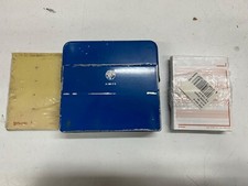 RESISTO vecchio schedario usato in metallo vintage con rubrica e schede nuove