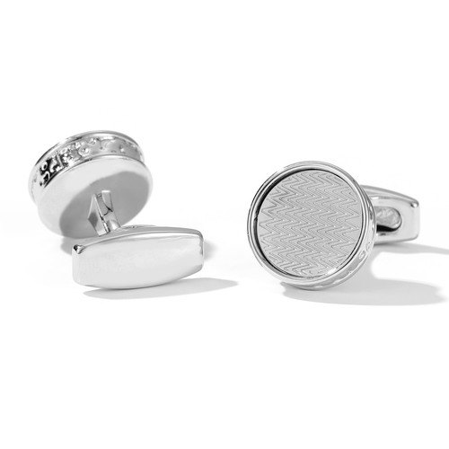 Pair round cufflinks - pair,