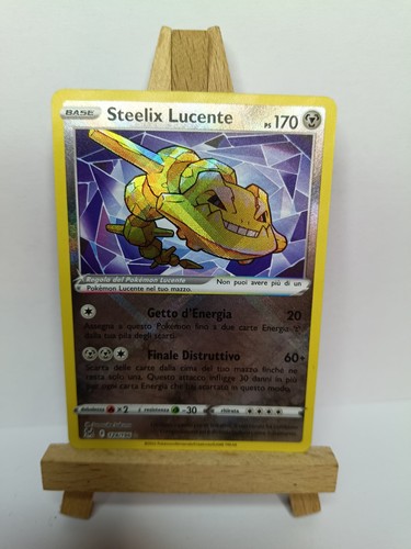 Carta pokemon steelix lucente - carta,