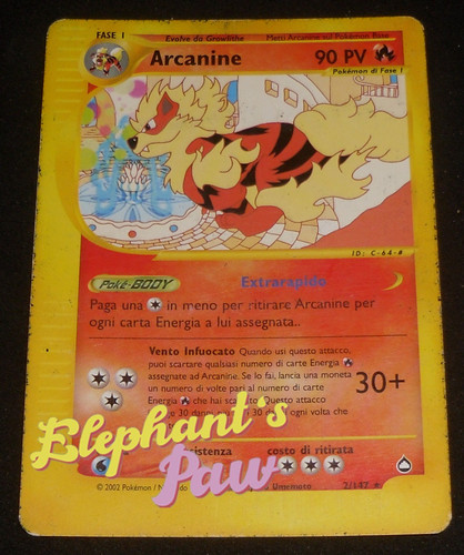 Pokemon arcanine rara - -,