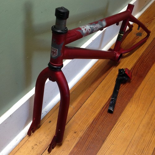 Set telaio bici bmx red - bici,