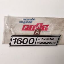 STEMMA FIAT VINTAGE - FIAT 132 1600 automatic CLIMATIZZATA - LOGO BADGE FREGIO