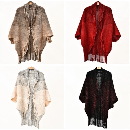 Poncho donna maglia mantello
