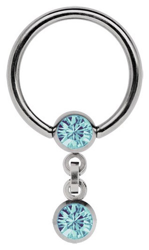 Anello piercing titanio bcr - piercing,
