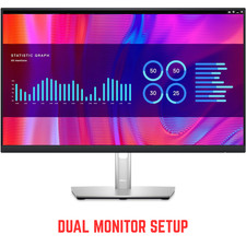 ECONOMICO DELL configurazione doppio monitor 2x23" (46") widescreen FHD IPS 1920x1080 HDMI VGA