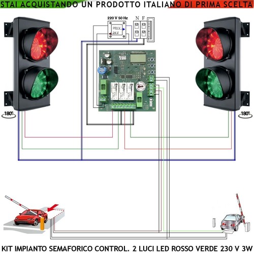 Impianto semaforo kit - impianto, 2