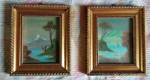 Coppia quadri vintage - di,