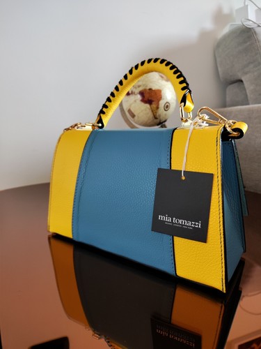 Borsa pelle donna - in,