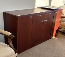 Cherry Wood Modern Credenza