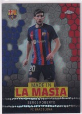 Topps Chrome FC Barcelona n. LA-9 Sergi Roberto Mada in La Masia rifrattore