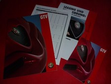 ALFA ROMEO GTV 916 2.0 T.Spark 16V L V6 TB 3.0 V6 24V L depliant listino prezzi 1997