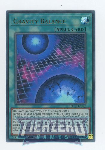 Yugioh blcr en046 gravity - yugioh,