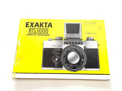 Exakta rtl 1000 manuale - rtl,