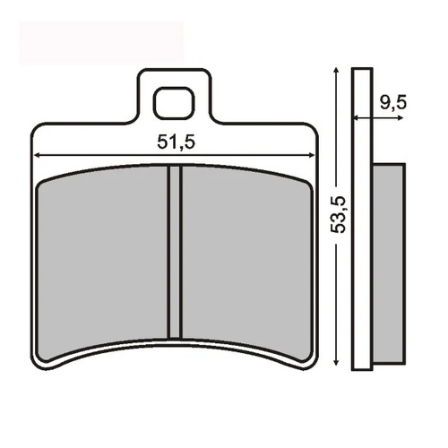 225100310 pastiglie freno rms - 225100310,