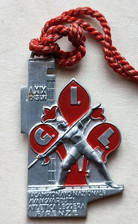 DISTINTIVO GIL GIOVENTÙ ITALIANA LITTORIO CAMPIONATO ATLETICA LEGGERA FIRENZE OB