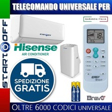 TELECOMANDO UNIVERSALE PER HISENSE CONDIZIONATORE CLIMATIZZATORE D'ARIA
