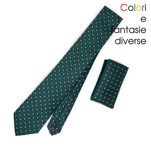 Cravatta seta con pochette - cravatta,