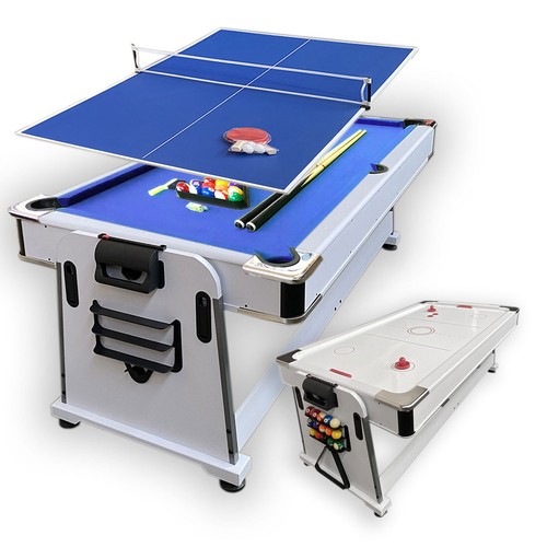 Biliardo 7ft mattew bainco blu - 7ft, bainco/blu