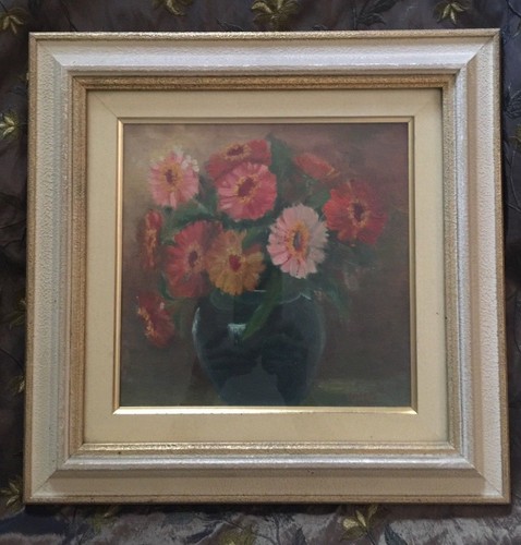 Quadro olio con vaso di - quadro,