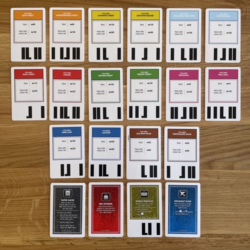 Carte ricambio monopoly - carte, di