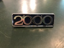 STEMMA SCRITTA EMBLEMA POSTERIORE LANCIA FLAVIA 2000 vintage AUTO D' EPOCA