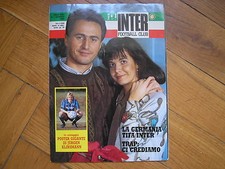 INTER FOOTBALL CLUB 1 1990 POSTER KLINSMANN MANDORLINI PICCHI BUGNO SUAREZ