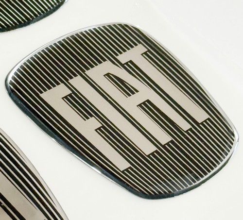 Stemma logo fiat adesivo - fiat, bn