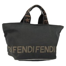 FENDI Hand Bag Nylon Black