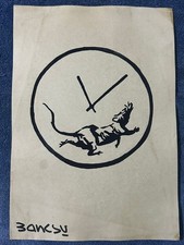 disegno banksy e quadro su