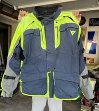 GIACCA MOTO DAINESE ALLIGATOR TEX  , TOURING 4 STAGIONI , GIALLO - BLU , Siz 60