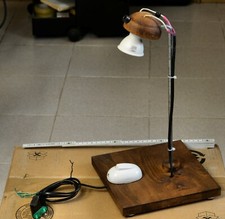 Lampada di Vincent Raymond in legno e ferro  - Artigianale unica