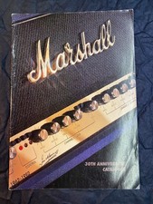 Brochure catalogo prodotti chitarra Marshall 1992 JCM800 EL34 50 100 JTM45 JMP1