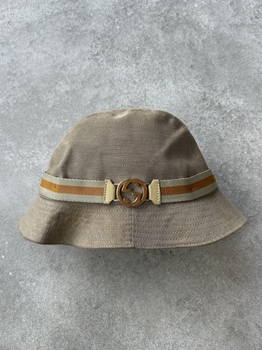 Cappello gucci beige tela - beige,