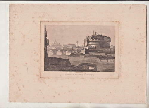 Stampa antica incisione 1843 - antica,