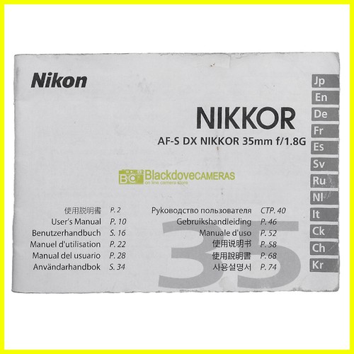 Manuale originale per nikon - originale,
