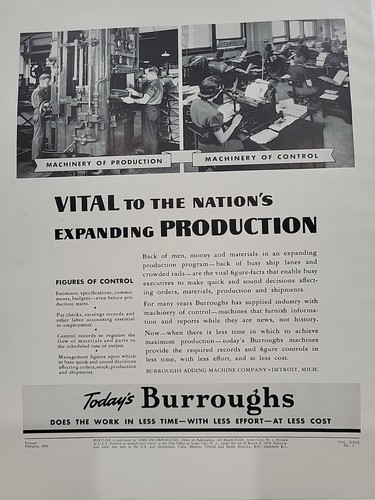 1941 burroughs adding machine - 1941,