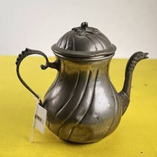 teiera in peltro vintage