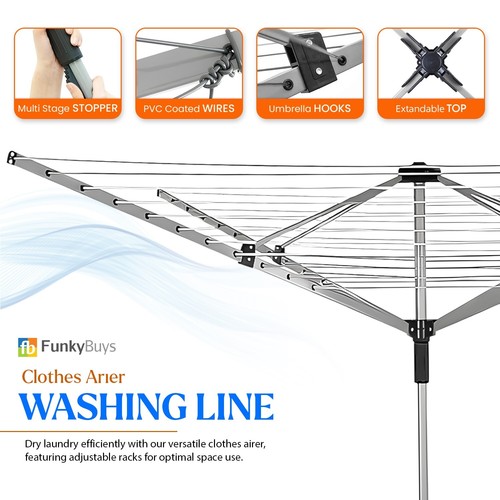 Arm rotary airer washing - arm,