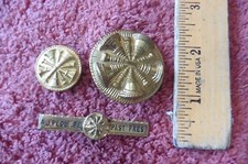 Spilla capo dei pompieri distintivi trombe croce vintage pompiere spilla passato presidente fermacravatta