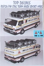 ADDITIF HB VW LT45 TEAM AUDI SPORT 1985 AUDI QUATTRO ALTAYA TOP DECALS AU 1/43