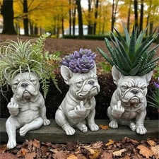 Divertente Fioriera Bulldog