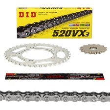 Kit catena DID VX3 SUZUKI GS 500 F (BK WVBK) 2005, X-Ring infinito, GS500F