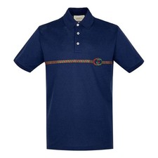 Polo Gucci GG blu navy