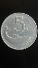 SERIE MONETE 5 LIRE 1952 1953 1954
